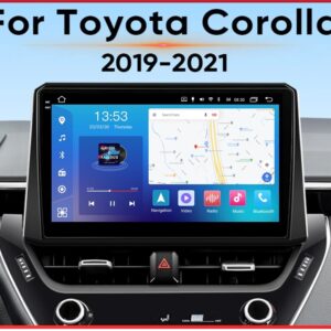 Штатна FORS auto магнітола Toyota Corolla (8+256Gb, 10") - вигляд збоку