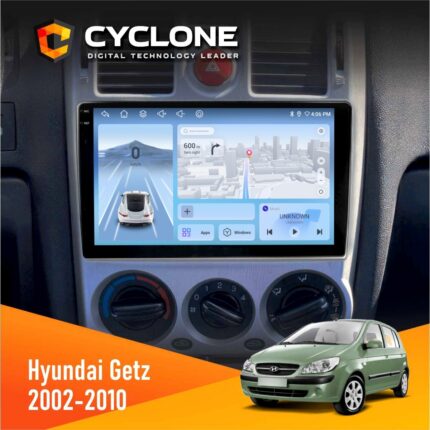 Штатна магнітола Hyundai Getz 2002-2010 Cyclone C9-012 4x64 DSP 4G