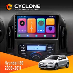 Штатна магнітола Hyundai i30 (FD) 2008-2011 Climate Cyclone C9-001 2x64 CPL