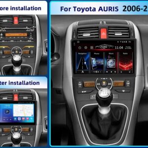 Штатна магнітола Toyota Yaris FORS auto FS 2 PRO в інтер'єрі