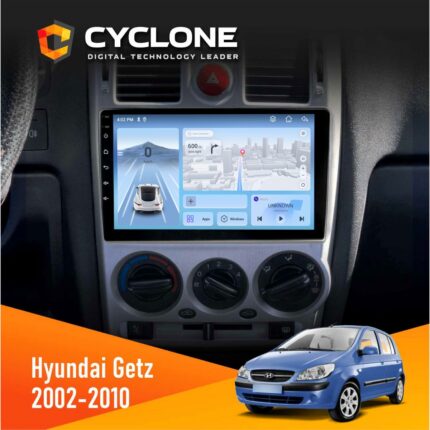 Штатна магнітола Hyundai Getz 2002-2010 Black Cyclone C9-012