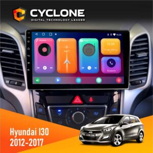 Штатна магнітола Hyundai i30 2012-2017 CAN Cyclone C9-001 2x64 CPL