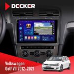 Штатна магнітола Volkswagen Golf 2012-2021 Silver Decker D10-005