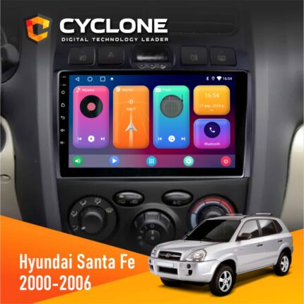 Штатна магнітола Hyundai Santa Fe 2000-2006 Cyclone C9 CPL 2x32