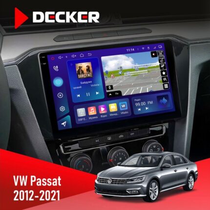 Штатна магнітола Volkswagen Passat 2012-2021 Decker D10-005 4x64, DSP, 360, 4G, 2k
