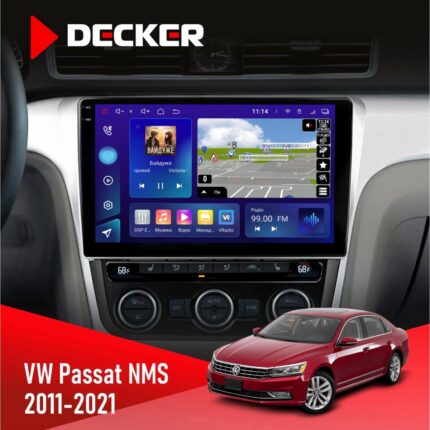 Штатна магнітола Volkswagen Passat NMS Decker D10-005 4x64, DSP, 360, 4G, 2k