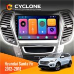 Штатна магнітола Hyundai Santa Fe 2012-2018 CAN Cyclone C9 CPL 2x32