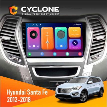 Штатна магнітола Hyundai Santa Fe 2012-2018 CAN Cyclone C9 CPL 2x32
