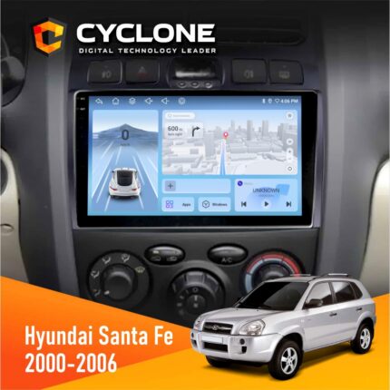 Штатна магнітола Hyundai Santa Fe 2000-2006 Cyclone