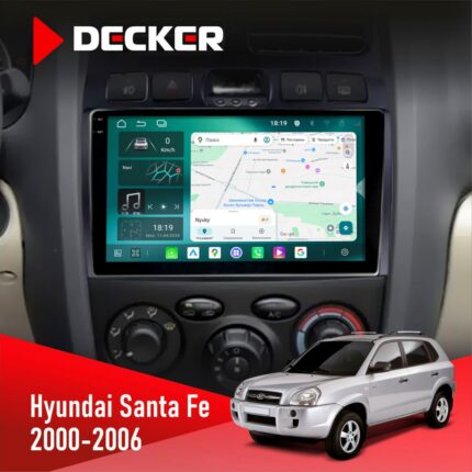 Штатна магнітола Hyundai Santa Fe 2000-2006 Decker D9-004