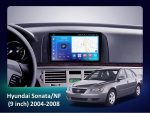 Штатна магнітола FORS auto Hyundai Sonata NF (2004-2008) - вид збоку