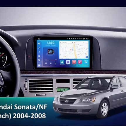 Штатна магнітола FORS auto Hyundai Sonata NF (2004-2008) - вид збоку