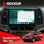 Штатна магнітола Hyundai Santa Fe 2006-2012 Decker D9-004