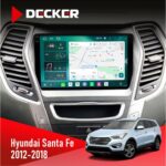 Штатна магнітола Hyundai Santa Fe 2012-2018 CAN Decker D9-004