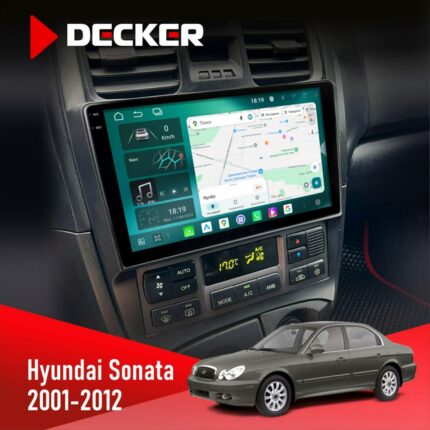 Штатна магнітола Hyundai Sonata (EF) 2001-2012 Decker D9-004 6x128, DSP 360, 2k