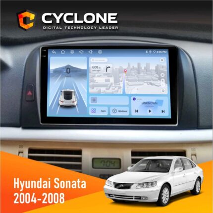 Штатна магнітола Hyundai Sonata 2004-2008 Cyclone C9-012 4x64 DSP 4G