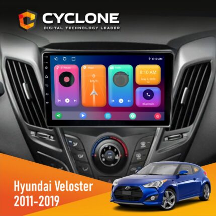 Штатна магнітола Hyundai Veloster 2011-2019 Cyclone C9 CPL 2x32