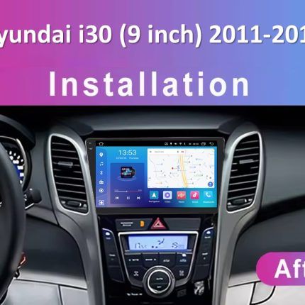 Штатна магнітола FORS auto Hyundai I30 2011-2017 - вигляд збоку