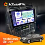 Штатна магнітола Hyundai Sonata (EF) 2001-2012 Cyclone C9-011 4x64, DSP