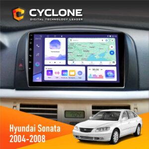 Штатна магнітола Hyundai Sonata 2004-2008 Cyclone C9-011 4x64, DSP