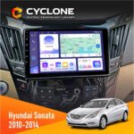 Штатна магнітола Hyundai Sonata 2010-2014 CAN Cyclone C9-011 4x64, DSP