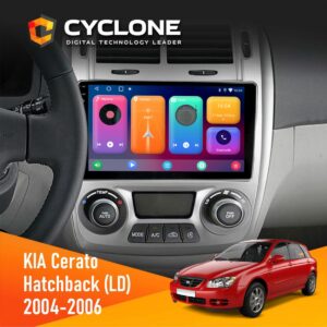 Штатна магнітола KIA Cerato 2004-2006 Climate Cyclone C9-001 2x64 CPL