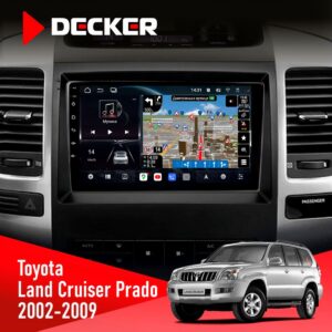 Штатна магнітола Toyota Land Cruiser Prado 120 2002-2009 Decker D9-011 4x64 DSP 4G 360