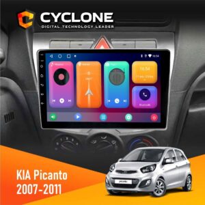 Штатна магнітола KIA Picanto 2007-2011 Cyclone C9-001 2x64 CPL