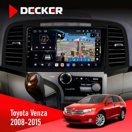 Штатна магнітола Toyota Venza 2008-2015 Decker D9-011 4x64 DSP 4G 360