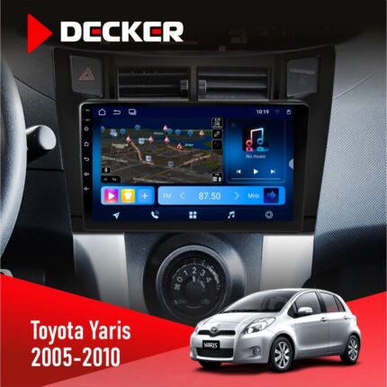 Штатна магнітола Toyota Yaris 2005-2010 Decker D9-008 8x128 DSP 4G