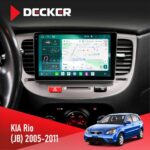 Штатна магнітола KIA Rio (JB) 2005-2011 Decker D9-004 6x128, DSP 360, 2k