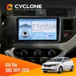 Штатна магнітола KIA Rio 2015 Cyclone C9-012 4x64 DSP 4G