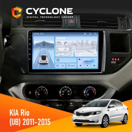 Штатна магнітола KIA Rio 2015 Cyclone C9-012 4x64 DSP 4G