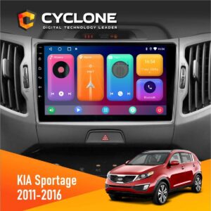 Штатна магнітола KIA Sportage 3 Cyclone C9-001 2x64 CPL
