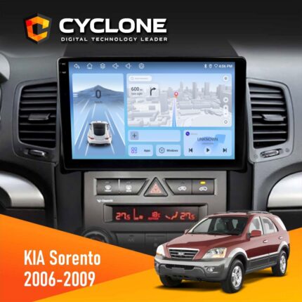 Штатна магнітола KIA Sorento (BL) 2006-2009 Cyclone C9-012 4x64 DSP 4G