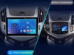 Штатна магнітола FORS.auto для Chevrolet Cruze 2012-2015 в інтер'єрі