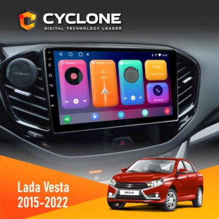Штатна магнітола Lada Vesta 2015-2022 Cyclone C9 CPL 2x32