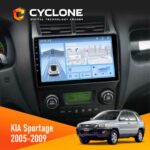 Штатна магнітола KIA Sportage 2008-2010 Climate Cyclone C9-012 4x64 DSP 4G