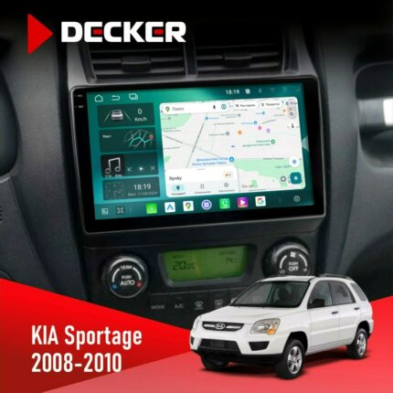 Штатна магнітола KIA Sportage 2008-2010 Climate Decker D9-004 з екраном, DSP та Android