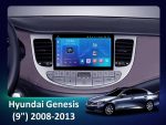 Штатна магнітола FORS auto Hyundai Genesis – вигляд збоку