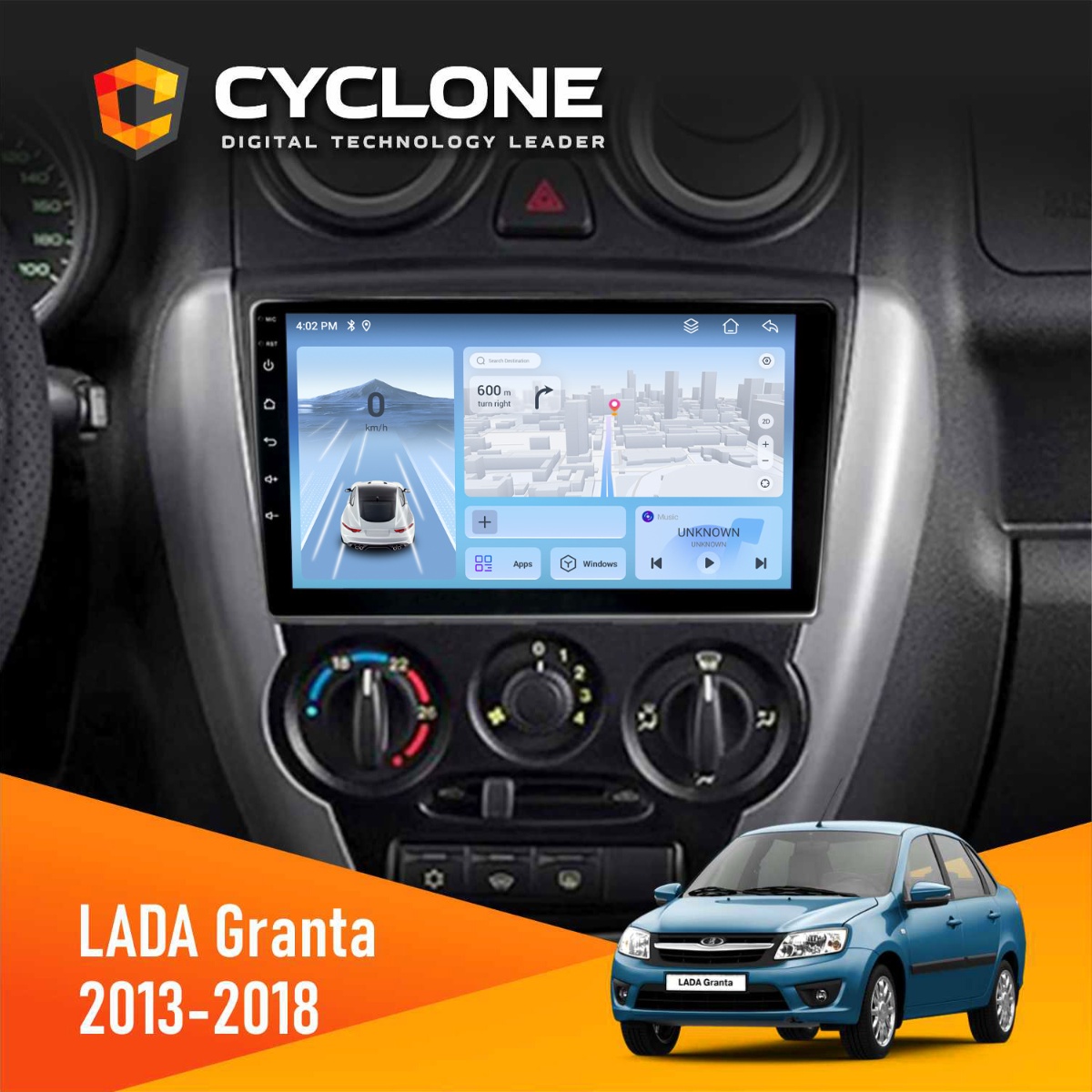 Штатна магнітола Lada Granta 2013-2018 Cyclone C9-012 4x64 DSP 4G Штатна магнітола Lada Granta 2013-2018 Cyclone C9-012 4x64 DSP 4G