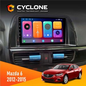 Штатна магнітола Mazda 6 2012 2015 Cyclone C9-001 2x64 CPL