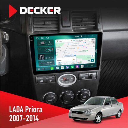 Штатна магнітола Lada Priora 2007-2014 Decker D9-004