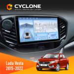 Штатна магнітола Lada Vesta 2015-2022 Cyclone C9-012 4x64 DSP 4G
