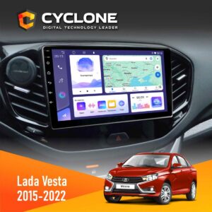 Штатна магнітола Lada Vesta Cyclone C9-011 4x64, DSP