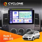 Штатна магнітола Mazda 5 Cyclone C9-011 для авто 2005-2010 років