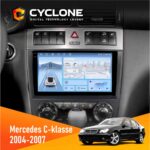 Штатна магнітола Mercedes Benz C Class Cyclone C9-012 для авто 2004-2007 років