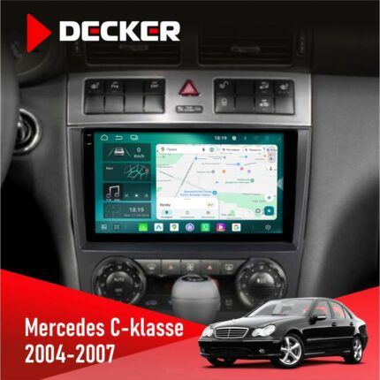 Штатна магнітола Mercedes-Benz C-Class (W203) 2004-2007 Decker D9-004 6x128, DSP 360, 2k
