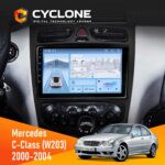 Штатна магнітола Mercedes Benz W203 Cyclone C9-012 4x64 DSP 4G