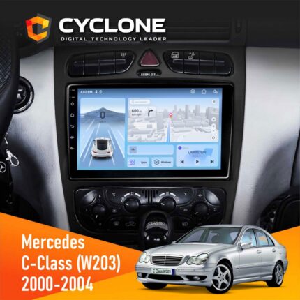 Штатна магнітола Mercedes Benz W203 Cyclone C9-012 4x64 DSP 4G
